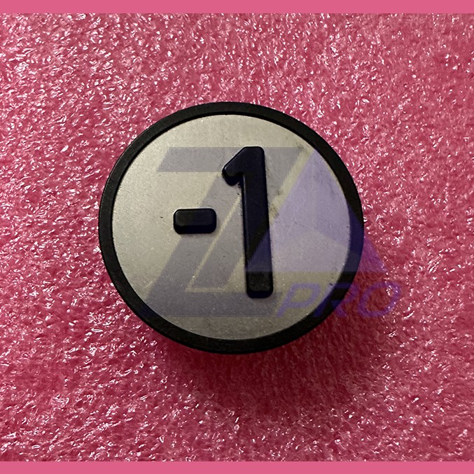 Толкатель кнопочного модуля (накладка) "-1" черный KM801054G071 Kone