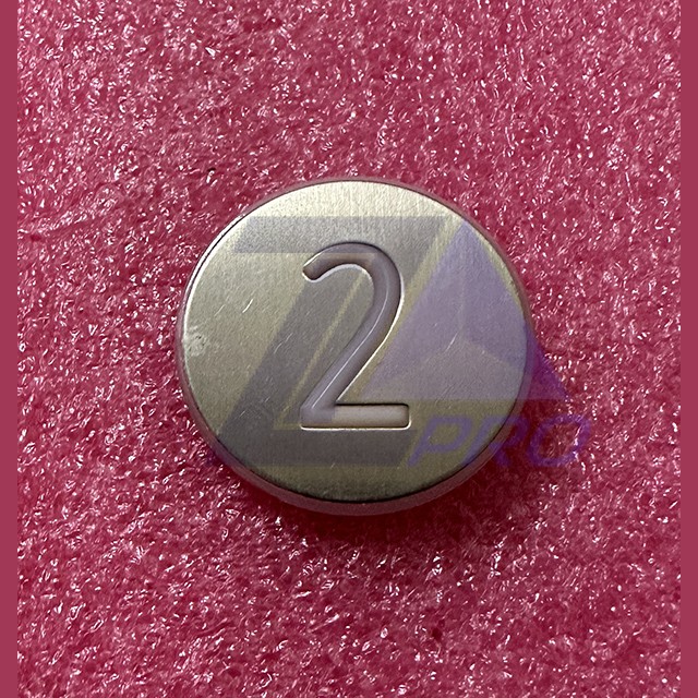 Нажимной элемент (толкатель) белый шлифованный "2" KM870822G002 Kone