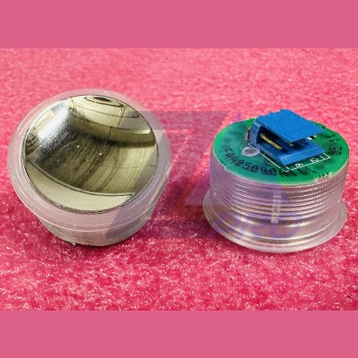 Кнопка (подсветка зеленый ореол, полированная, AMP разъем для MCS220, пр-во К...