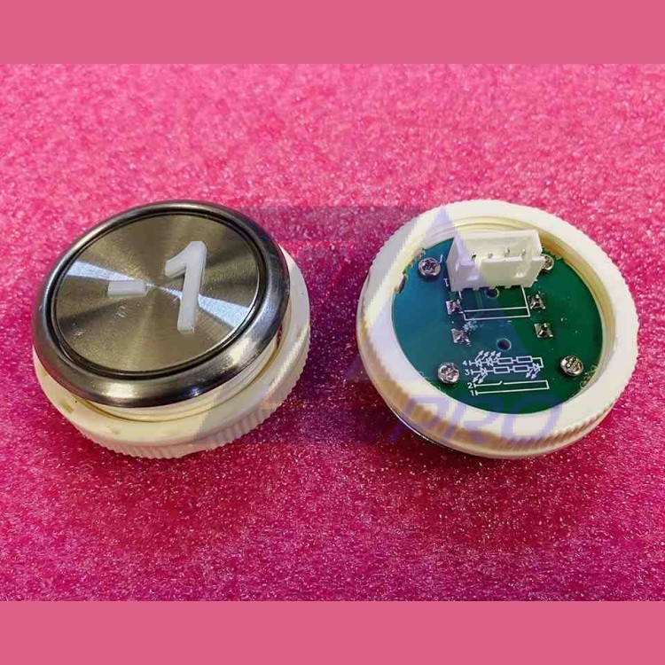 Модуль кнопочный "-1" белая подсветка BAS100 A3N18489 BST