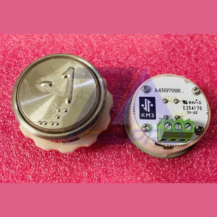 Кнопочный модуль с шрифтом Брайля "-1" вынтовый разъем A4N97996 КМЗ