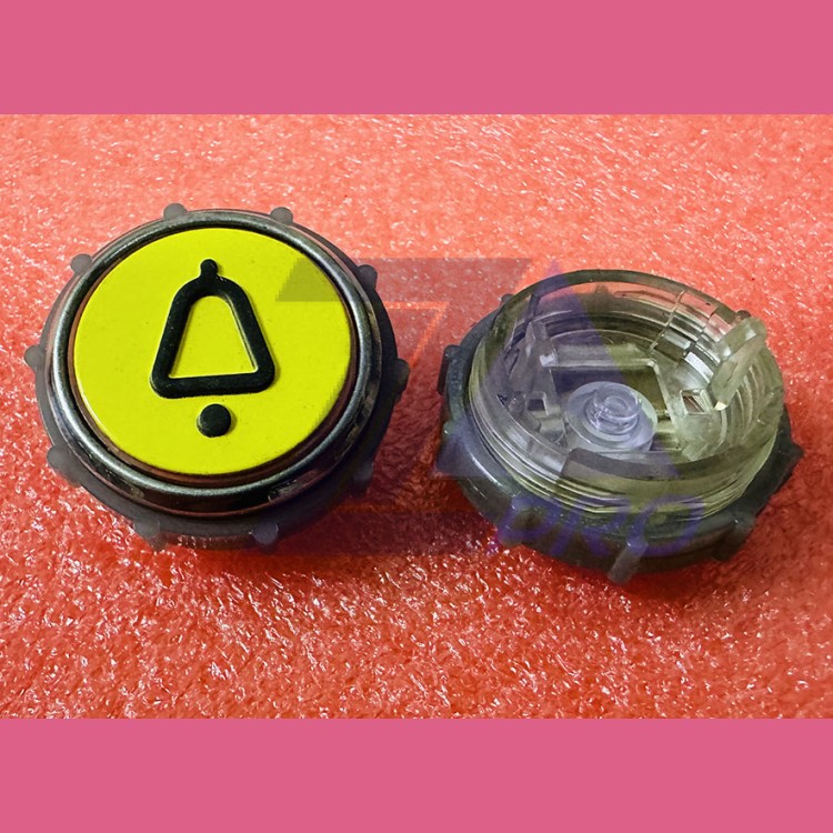 Модуль кнопочный круглый КОЛОКОЛЬЧИК с гайкой без платы ВКЛ13А-7П (7-4П)