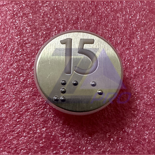 Нажимной элемент (толкатель) белый шлифованный "15" KM870822G015 Kone