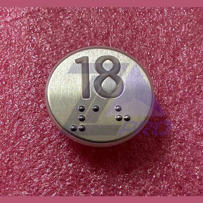 Нажимной элемент (толкатель) белый шлифованный "18" KM870822G018 Kone