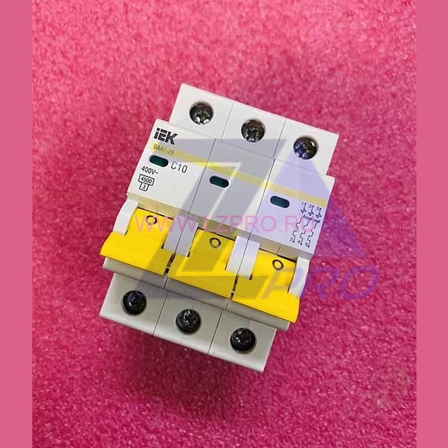 Автоматический выключатель 3P C10 BA47-29 iEK