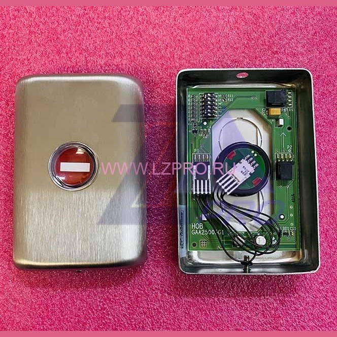 Пост приоритета с кнопкой STOP (плата HOB, кнопка 'stop' оранж. 6V HALH FAA499C1) FAA23500AW Otis