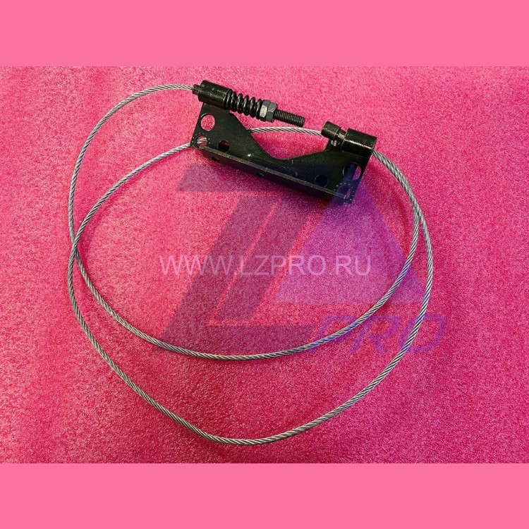 Тросик связи дверей кабины (с кронштейном крепления) d-3 мм L-1360 мм ECO HYDRA MIDI SUPRA Selcom