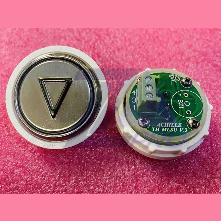 Кнопка антивандальная стрелка синяя подсветка, MLSU, Achille light VEGA