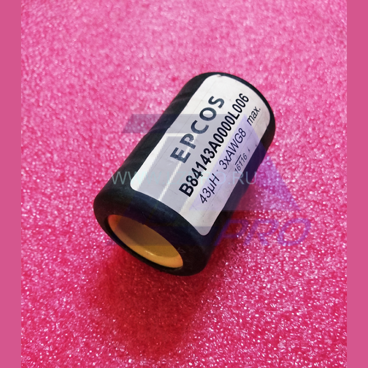 Ферритовый кольцевой сердечник (ферритовая трубка) 43mH 3xAWG8 EPCOS