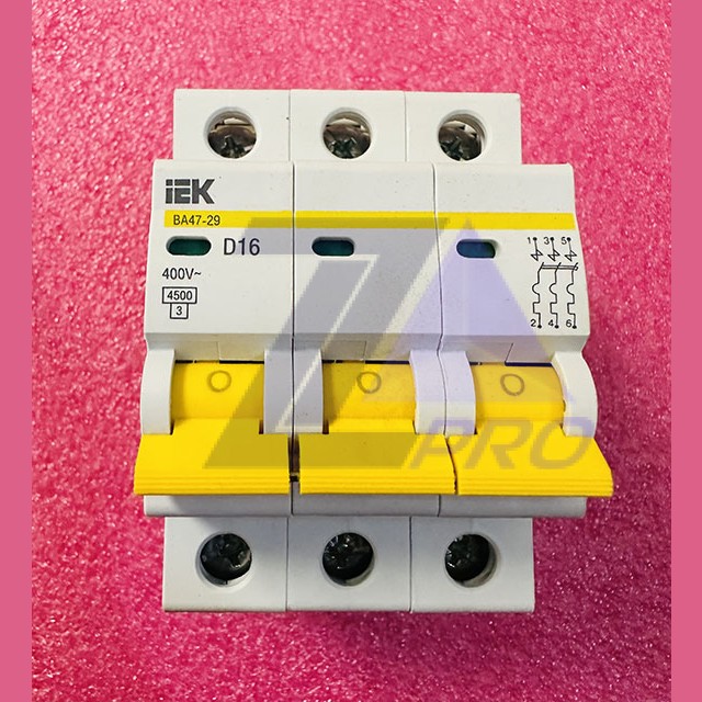 Выключатель автоматический ВА 47-29 3Р 16А 4,5кА D iEK