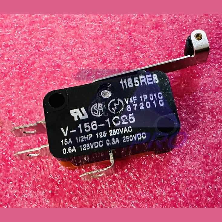Микропереключатель с лапкой и роликом V-156-1C25
