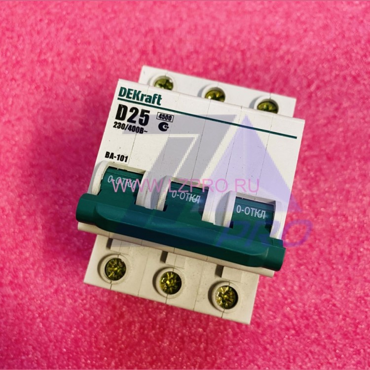 Автоматический выключатель ВА-101 3п 3А 4,5кА DEKraft хар D Schneider Electric