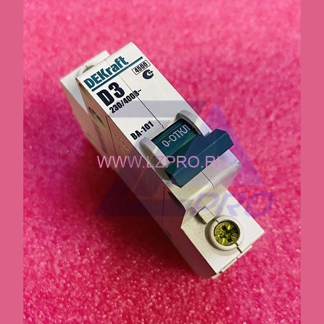 Автоматический выключатель ВА-101 1п 2А 4,5кА DEKraft хар D